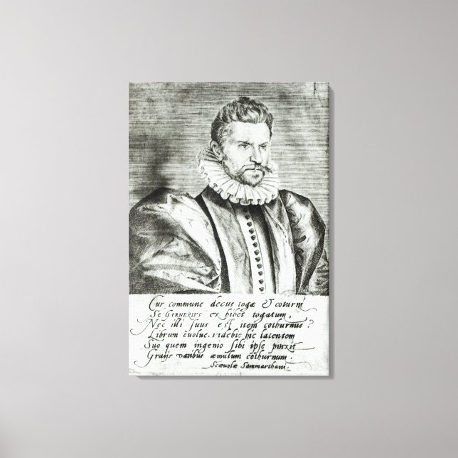 Portrait of Robert Garnier Canvas Print (Front)