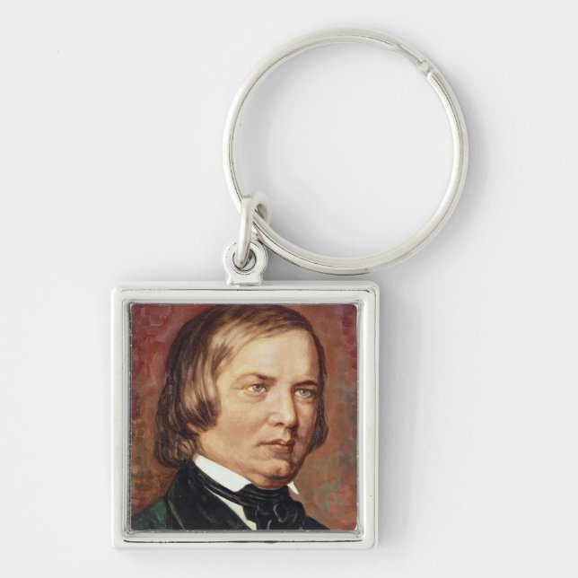Portrait of Robert Schumann Keychain (Front)