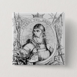 Portrait of Robert the Bruce 2 Inch Square Button