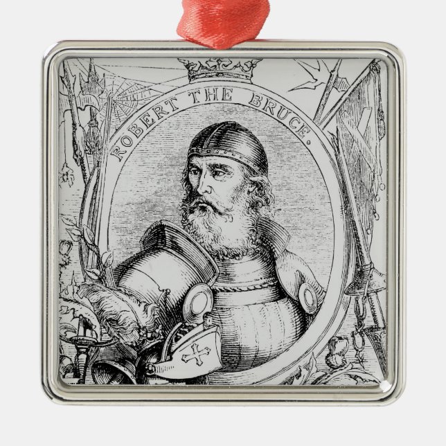 Portrait of Robert the Bruce Metal Ornament (Front)