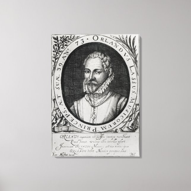 Portrait of Roland de Lassus Canvas Print (Front)