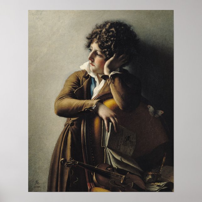Portrait of Romainville-Trioson, 1800 Poster (Front)