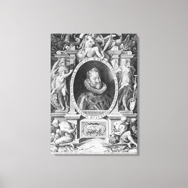 Portrait of Rudolph II Canvas Print (Front)