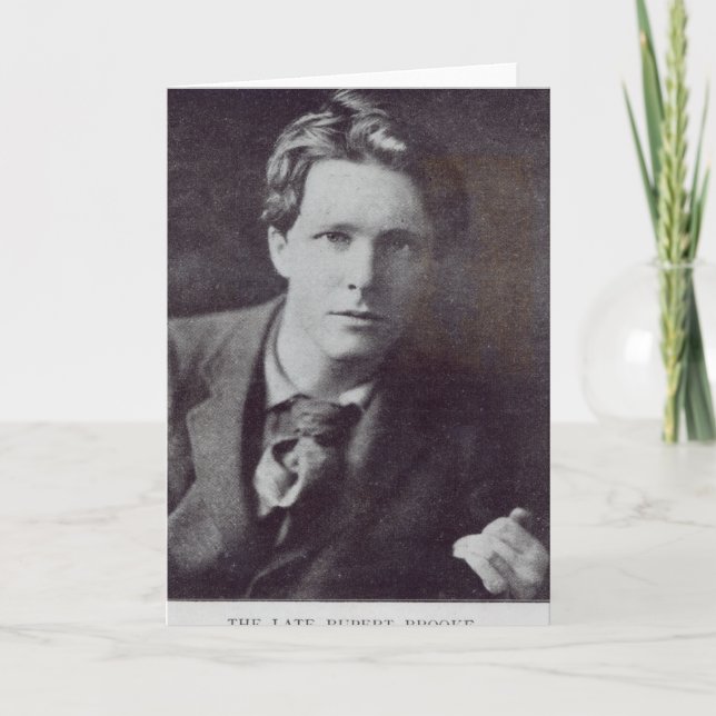 Portrait of Rupert Brooke Card (Front)