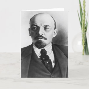 Portrait of Russian Vladimir Ilyich Lenin Card