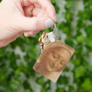 Portrait of Saint Anne by Leonardo da Vinci Keychain