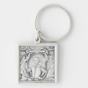 Portrait of Samuel Daniel Keychain