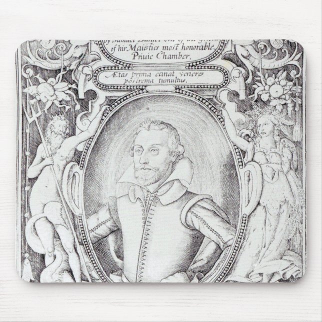 Portrait of Samuel Daniel Mouse Pad (Front)