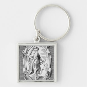 Portrait of Samuel Taylor Coleridge Keychain