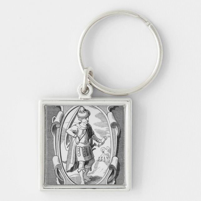 Portrait of Samuel Taylor Coleridge Keychain (Front)