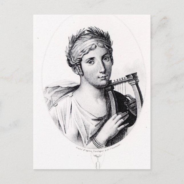 Portrait of Sappho Postcard (Front)