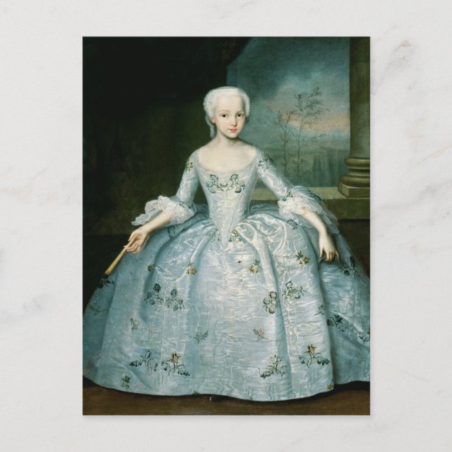 Portrait of Sarah Eleonor Fermor  1749-50 Postcard (Front)