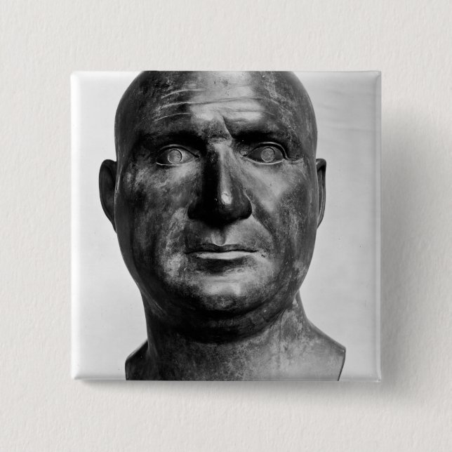 Portrait of Scipio Africanus 2 Inch Square Button (Front)
