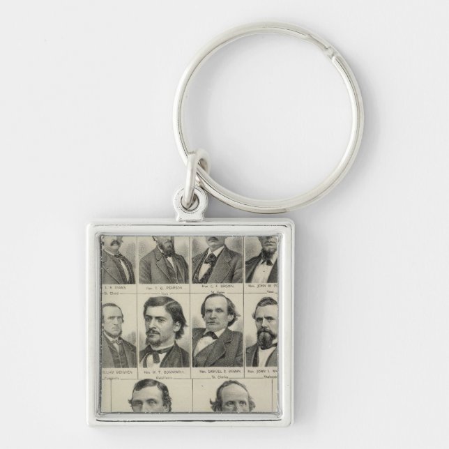 Portrait of Senators in Minnesota Keychain (Front)