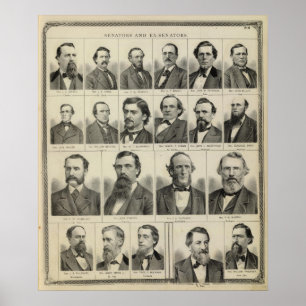 Portrait of Senators in Minnesota Poster