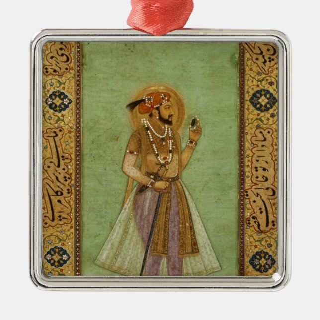 Portrait of Shah Jahan , 1631, Mughal Metal Ornament (Front)