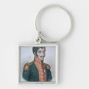 Portrait of Simon Bolivar Keychain