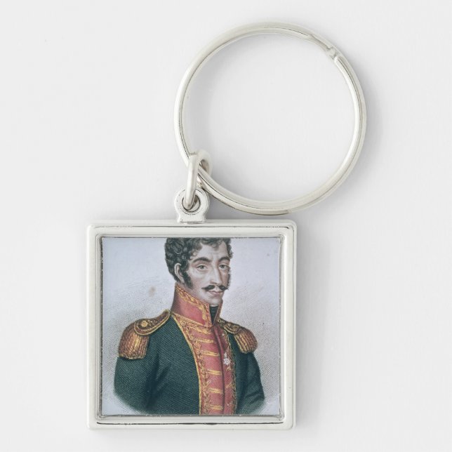 Portrait of Simon Bolivar Keychain (Front)