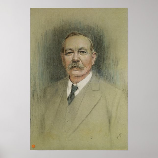 Portrait of Sir Arthur Conan Doyle Poster (Front)