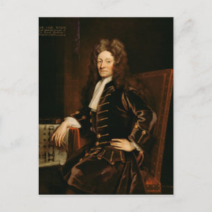 Portrait of Sir Christopher Wren 1711 Postcard