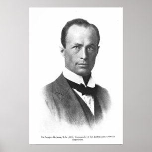 Portrait of Sir Douglas Mawson Poster