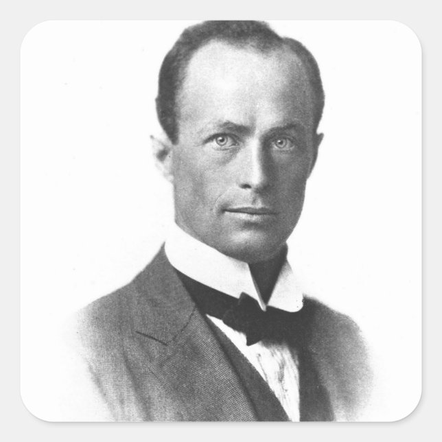 Portrait of Sir Douglas Mawson Square Sticker (Front)