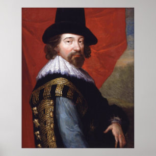 Portrait of Sir Francis Bacon Viscount St Alban Poster