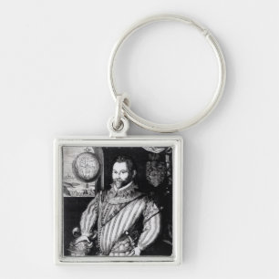 Portrait of Sir Francis Drake Keychain