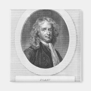 Portrait of Sir Isaac Newton Magnet
