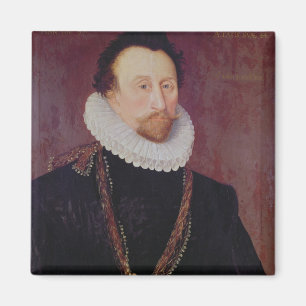 Portrait of Sir John Hawkins 1581 Magnet