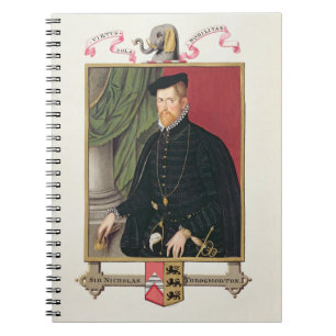 Portrait of Sir Nicholas Throckmorton (1515-71) fr Notebook