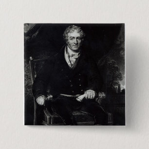 Portrait of Sir Robert Peel 2 Inch Square Button