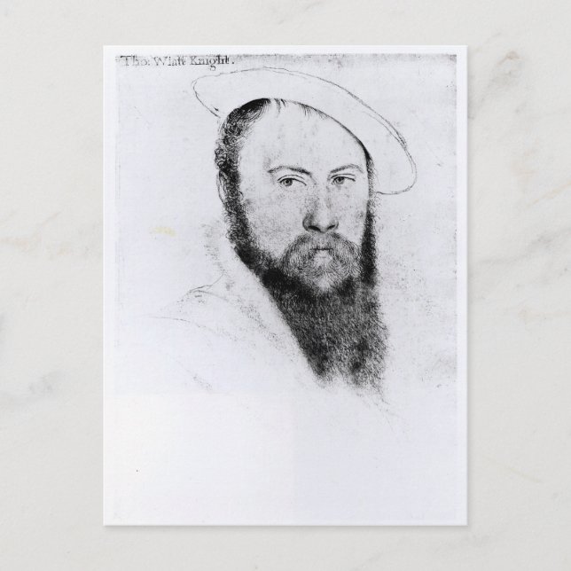 Portrait of Sir Thomas Wyatt the Younger Postcard (Front)