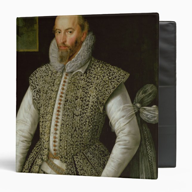 Portrait of Sir Walter Raleigh, 1598 Binder (Front/Inside)