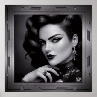 Portrait Of Spy Kalina Shepard by Xzendor7 Poster