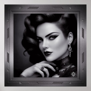 Portrait Of Spy Kalina Shepard by Xzendor7 Poster