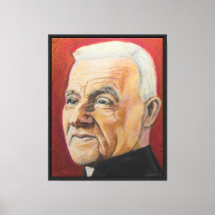 Portrait of St. Andre Bessette Canvas Print