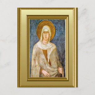 Portrait of St Clare, Assisi Postcard