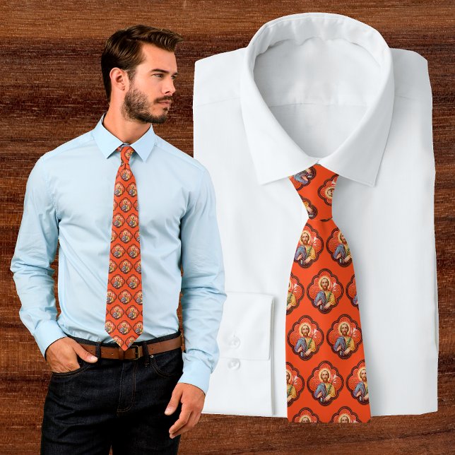 Portrait of St. Joseph in an Octofoil (TF 02) Tie (Creator Uploaded)