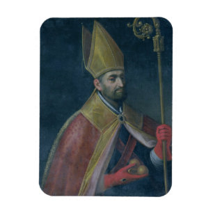 Portrait of St. Nicholas, 1700 (oil on canvas) Magnet