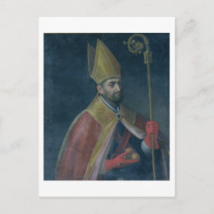 Portrait of St. Nicholas, 1700 (oil on canvas) Postcard