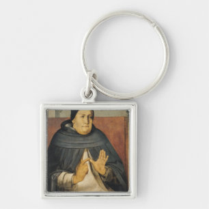 Portrait of St. Thomas Aquinas  c.1475 Keychain