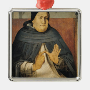 Portrait of St. Thomas Aquinas c.1475 Metal Ornament
