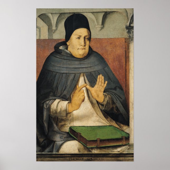 Portrait of St. Thomas Aquinas  c.1475 Poster (Front)