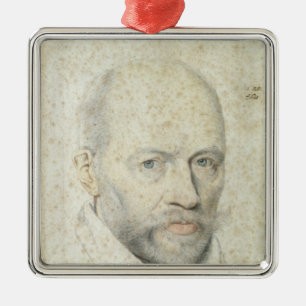 Portrait of St. Vincent de Paul Metal Ornament