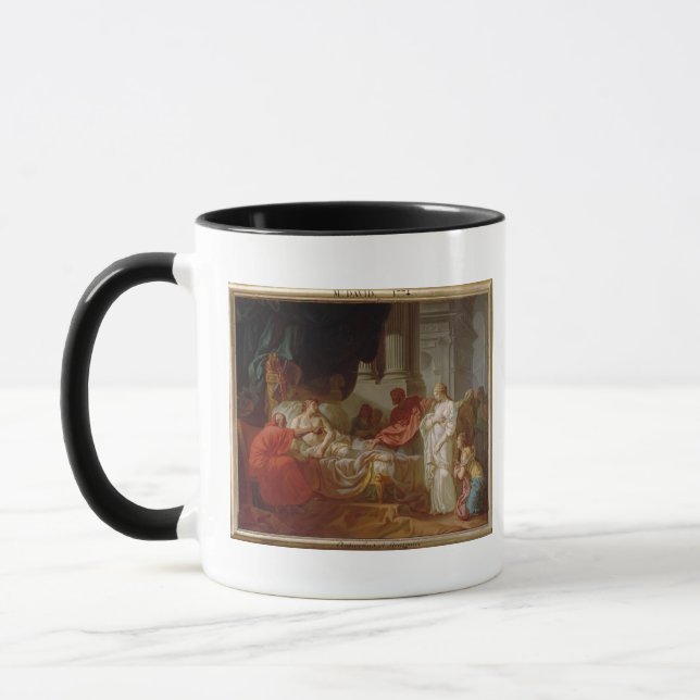 Portrait of Suger, Abbot of St Denis (1082-1152), Mug (Left)