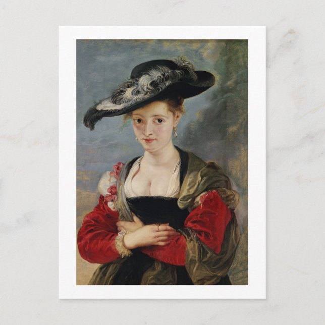 Portrait of Susanna Lunden (?) (Le Chapeau de Pail Postcard (Front)