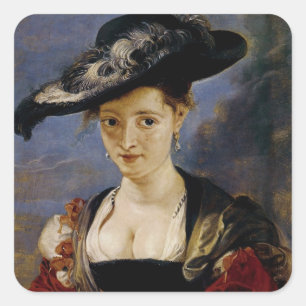 Portrait of Suzanne Fourment Square Sticker
