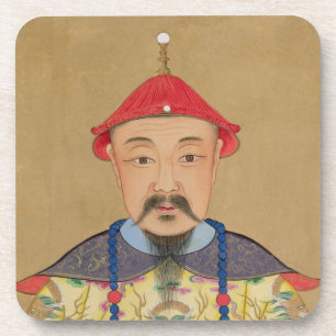 Portrait of T'ai T'sin Che-Tsou (1638-61) Coaster