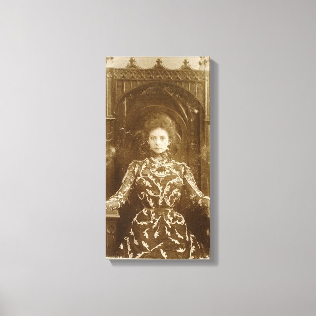 Portrait of the actress Vera Komissarzhevskaya Canvas Print (Front)